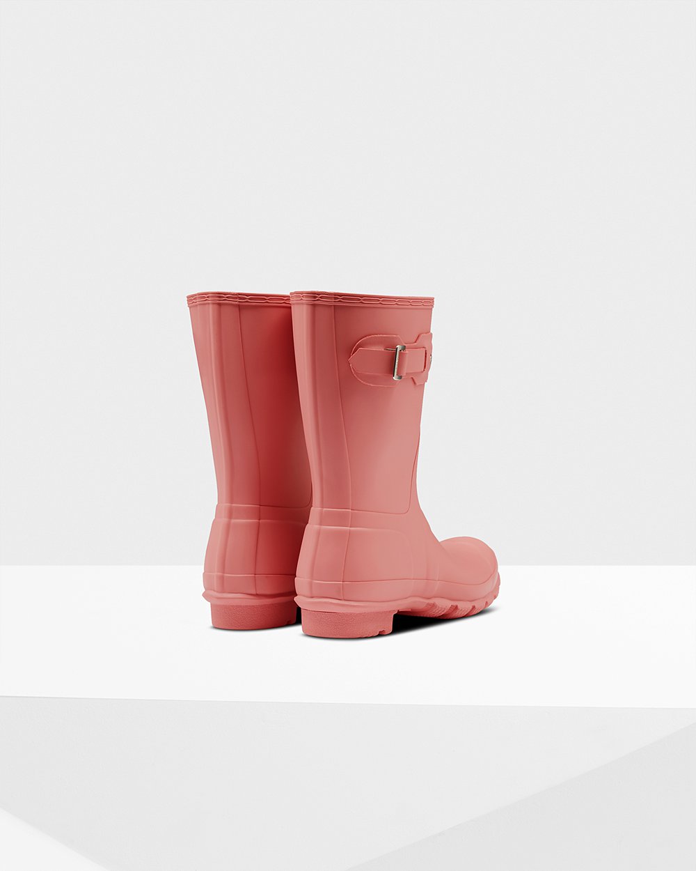 Womens Short Rain Boots - Hunter Original (15QWOJPDU) - Pink